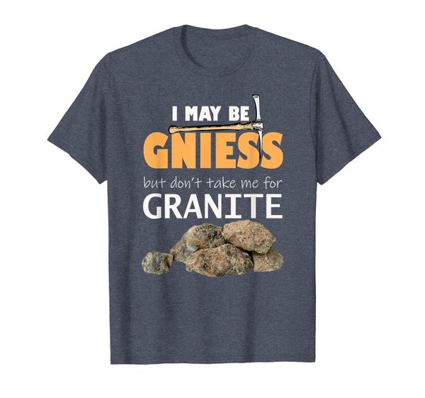 

geology puns gneiss granite geologist teacher t-shirt, White;black