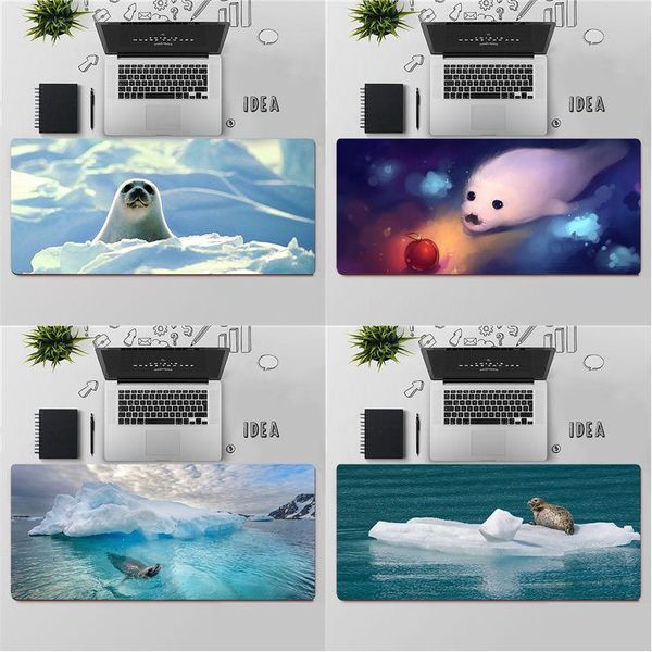 

mouse pads & wrist rests yndfcnb baby harp seal sea lion large pad pc computer mat keyboards