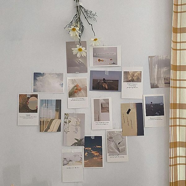 

wall stickers 30 sheets art decoration card set simple style po postcard diy room sticker prop greeting background pography