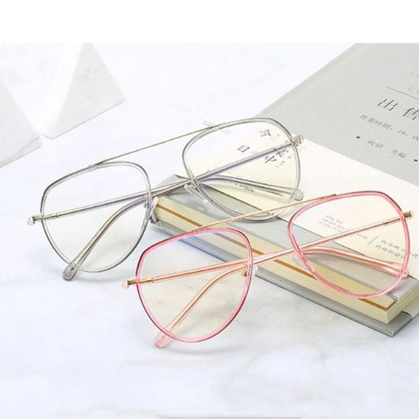 

fashion sunglasses frames luxury pilot women glasses classic men optics eyeglasses myopia optical prescription eywear frame, Black