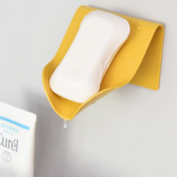 

soap dishes holder container drainage box multifunctional japanese hanging seamless wall-hanging