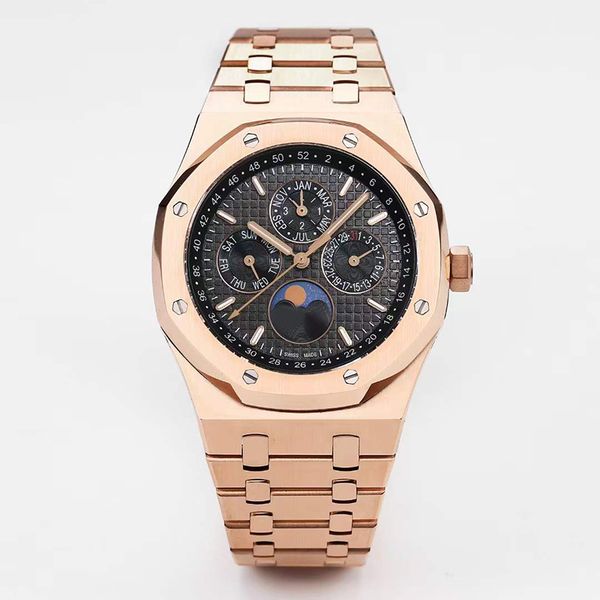 

mens watches automatic mechanical watch 41mm octagonal bezel waterproof fashion business wristwatches montre de luxe gifts men9, Slivery;black