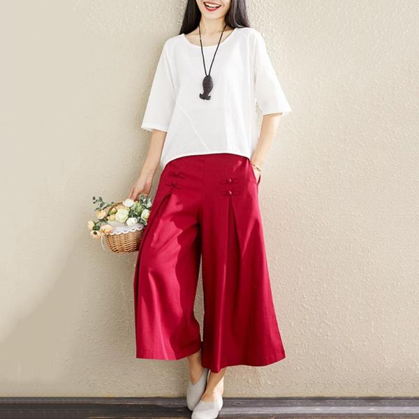 

women's pants & capris summer 2021 loose denim wide leg jeans elastic high waist trousers womens clothing casual bottoms pantalon#j30, Black;white
