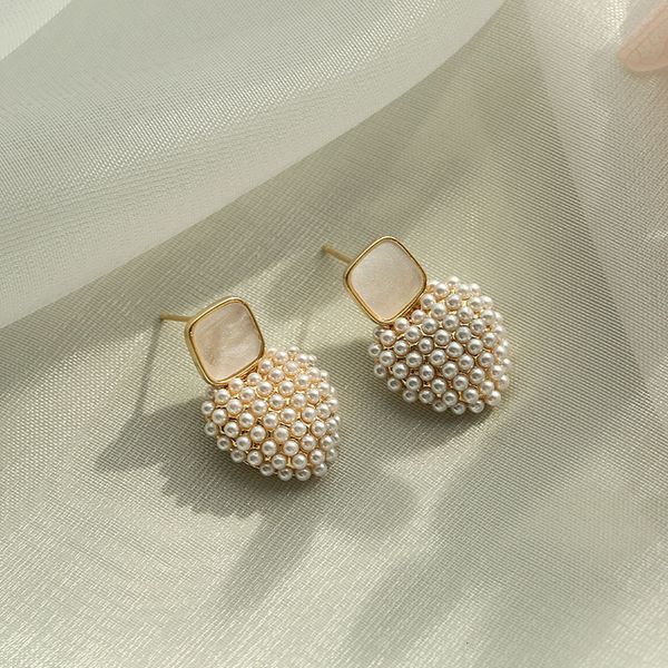 

and s925 silver needle earrings for women, Golden