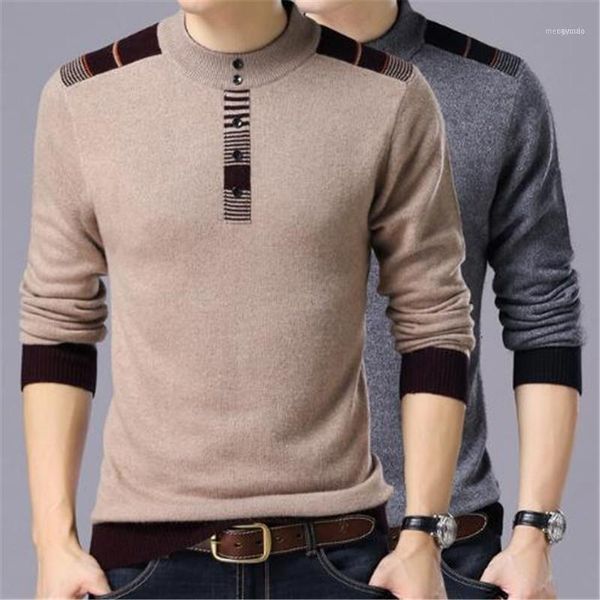 

men's sweaters 2021 winter arrivals thick warm o-neck wool sweater men brand-clothing knitted cashmere pullover men1, White;black