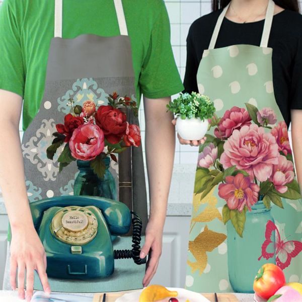 

aprons color printing for women woman kitchen apron hairdresser master