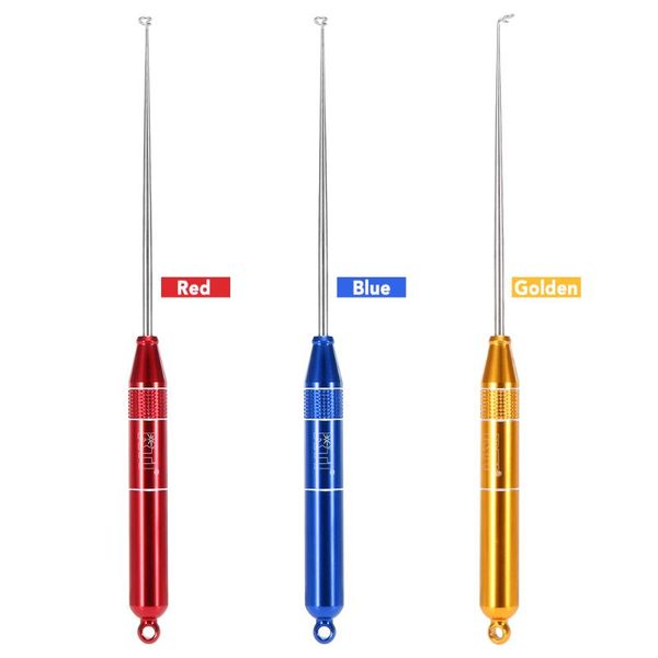 

fishing hooks aluminum alloy tackle hook tier line tying tool with sub-line knots tie and loop tyer fishhook remover