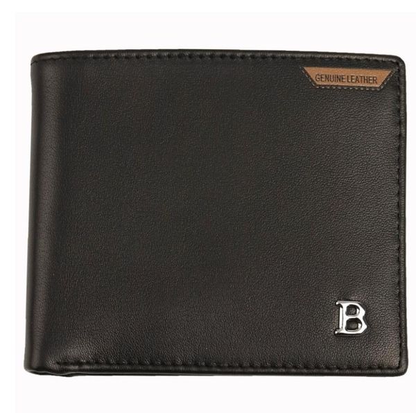 

men's short wallet first layer cowhide purses driving license card set male luxury business case wallets, Red;black