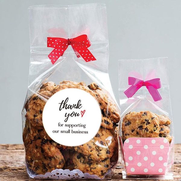 

500pcs thank you for supporting my small business stickers seal labels handmade sticker candy gift box packing bag wedding t wrap