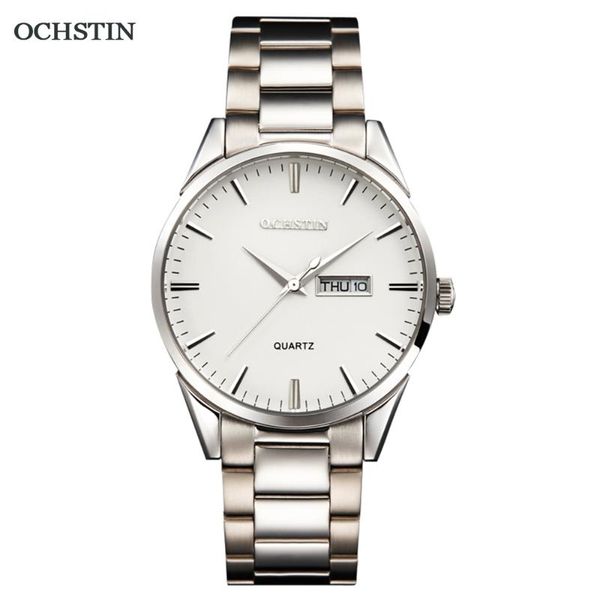 

wristwatches ochstin mens watch fashion men quartz movement stainless steel sport waterproof watches 2021, Slivery;brown