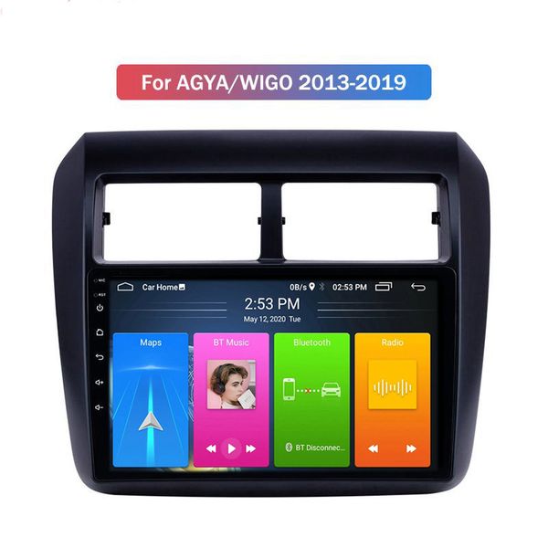 Multimedya Sistemi Android Video 9 Inç Toyota AGYA / WIGO 2013-2019 için Dokunmatik Ekran Araba DVD Oynatıcı