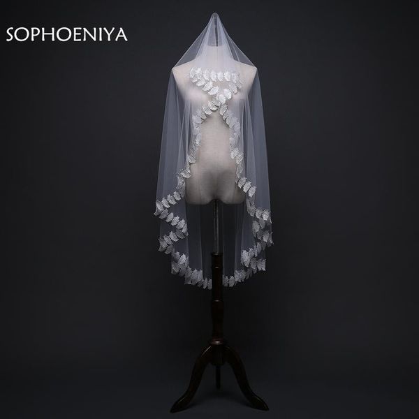 

bridal veils arrival ivory lace edge velo novia veil 2021 wedding accessories de casamento veu noiva longo, Black