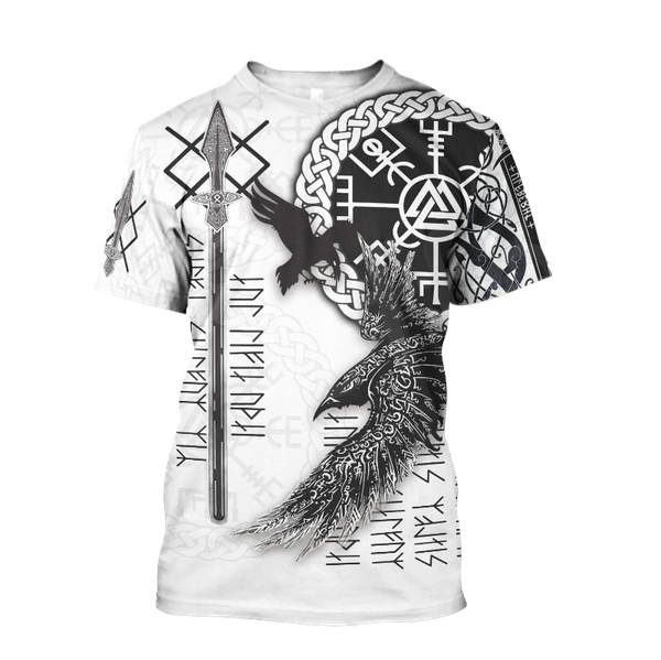 

men's t-shirts est myth god warrior odin tattoo 3dprint summer funny casual tee short sleeves men/women c2, White;black