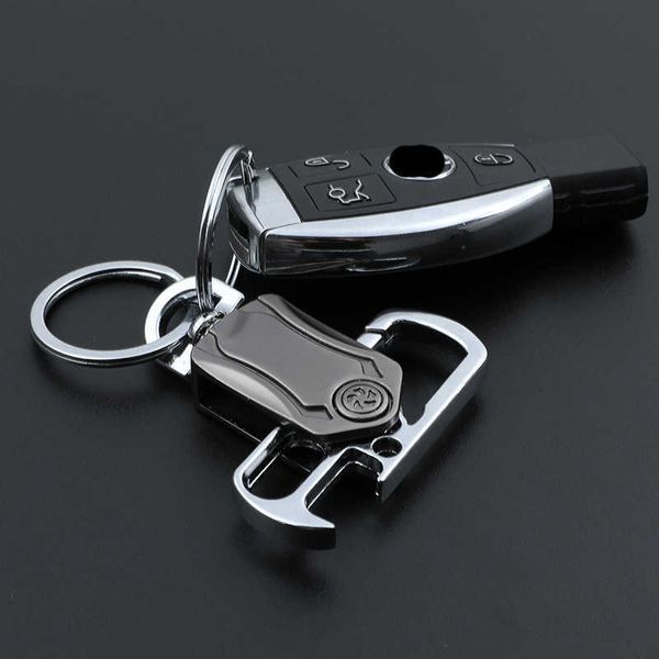 Bier Flaschenöffner Schlüsselanhänger Einzigartiges Taschenmesser Zinklegierung Schlüsselanhänger Metall Mode Multifunktionale Männer Auto Spielen Schlüsselanhänger Werkzeug G1019