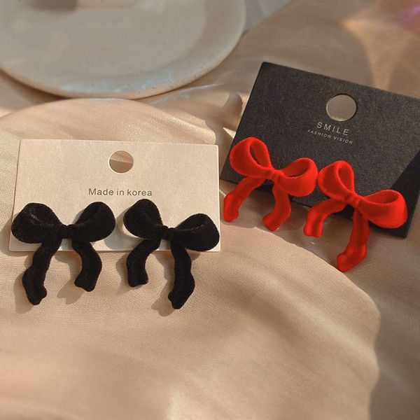 

flannel earrings fashion net red temperament autumn winter simplicity