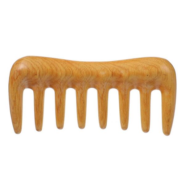 

hair brushes wooden comb practical household wide tooth, Silver