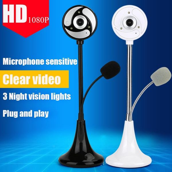 

webcams hd webcam deskcomputer pc video usb with microphone night vision camera high-resolution pixel g3