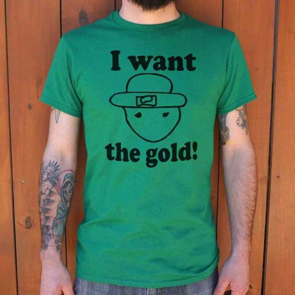 

i want the gold t-shirt | short sleeve graphic tee, White;black