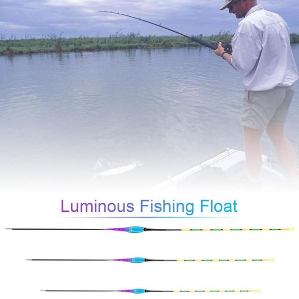 

fishing accessories 3 sizes smart led light float night luminous floats automatically remind