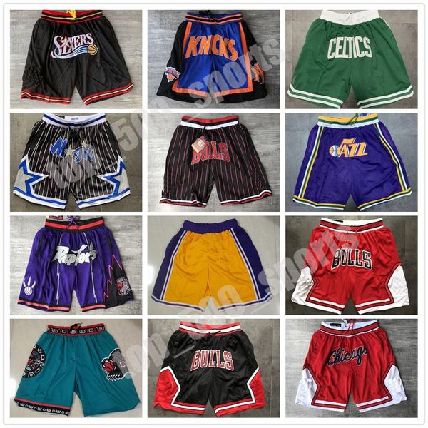 

men team basketball short just shorts don sport wear with pocket zipper sweatpants pant blue white black red purple stitch good size s-2xl