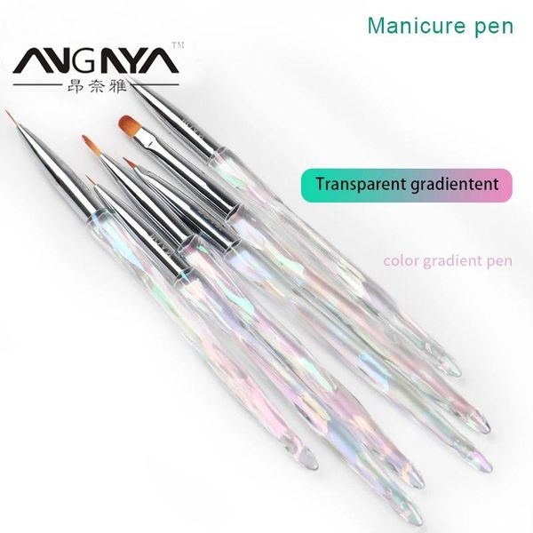 

acrylic gradient nail brush uv gel for extension pen painting drawing polish brushes, Yellow