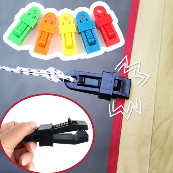 

tent canopy clip plastic tent fixed buckle multi function windproof mini alligator clip heavy duty tarpaulin clips for camp zza222