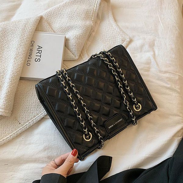 

evening bags textured all-match messenger bag 2021 niche trendy fashion net red shoulder western style chain small square