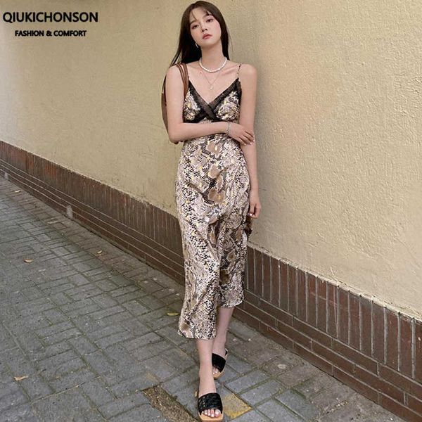 

women's t-shirt black lace patchwork crossover deep v-neck snake print long slip women summer spaghetti strap sunes ladies 5u, White
