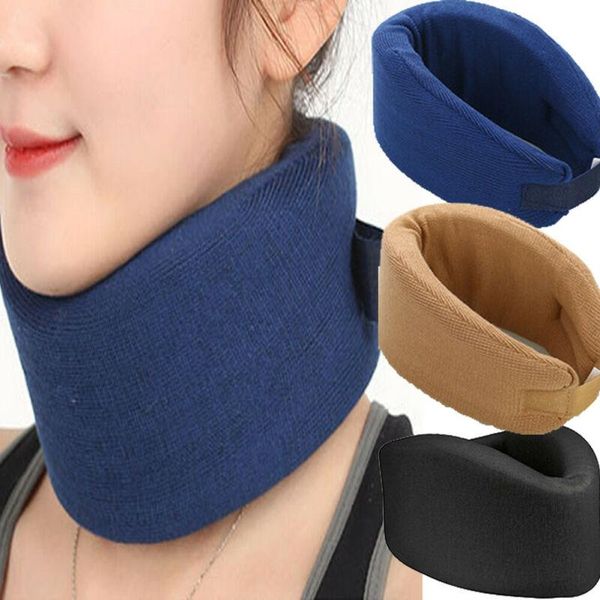 

pillow adjustable soft foam travel neck wrap heating brace support strap pain ache relief strain collar