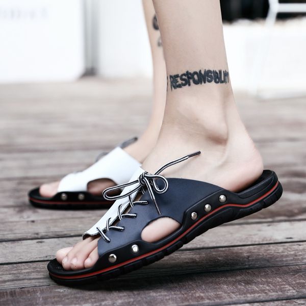 

slippers for men and women new summer couples sals slippers leisure outdoor light soft beach 02et, Black