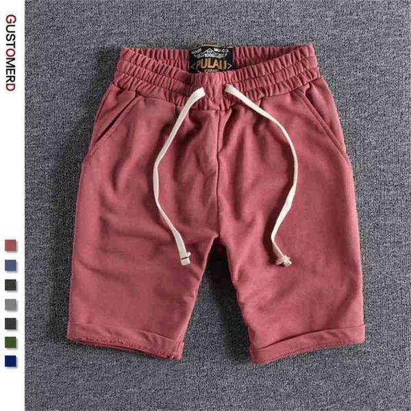

new summer 100% cotton soft shorts men casual home stay men's running shorts sporting men shorts jogging short pants men 210323, White;black
