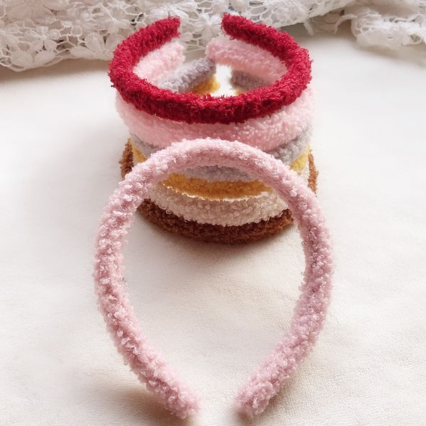 

handmade diy simple hairband accessories plush headband 211200, Silver
