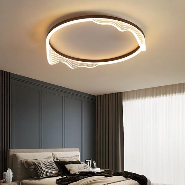 

ceiling lights modern round led light with remote control acrylic for living room study bedroom lamp loft home decor simplicity fixture