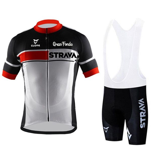

strava wielertrui set 2021 zomer mannen mountainbike ras uniform downhill team fietsen riding anti-uv fiets kleding racing sets, Black;blue