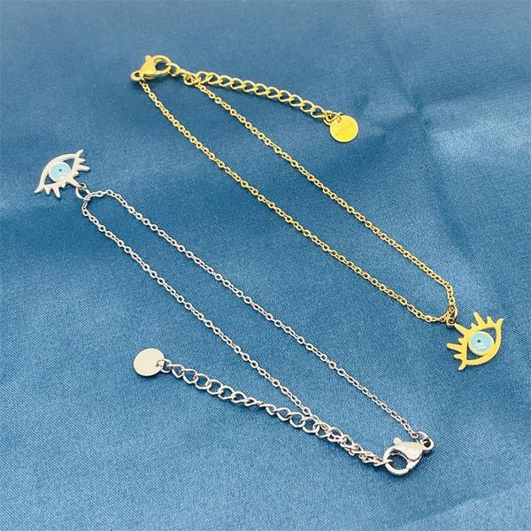 

charm bracelets 1 piece set evil eyes bracelet ladies fashion jewelry lucky accessories, Golden;silver