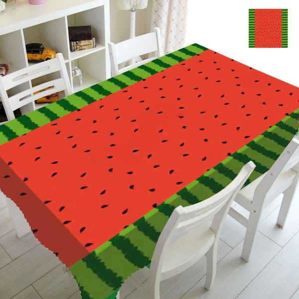 

table cloth cartoon summer watermelon birthday home decor colorful fresh fruit square for rectangle cover tablecloth