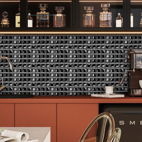 

wall stickers home decoration mosaic tile sticker 3d self-adhesive removable paper diy craft for kitchen bathroom