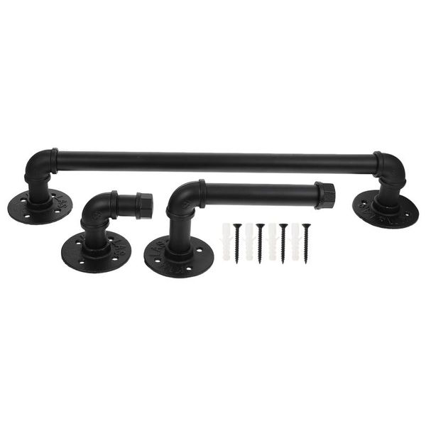 

hooks & rails 1 set iron towel bar single pole tissue holder clothes hook rack