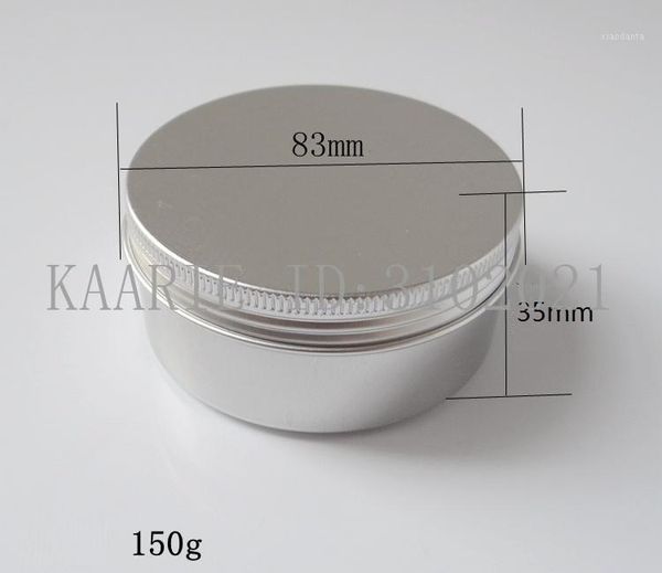 

storage bottles & jars 150g 83*35mm refillable empty round aluminum metal tin bottle with lids , cosmetic cream container box jar