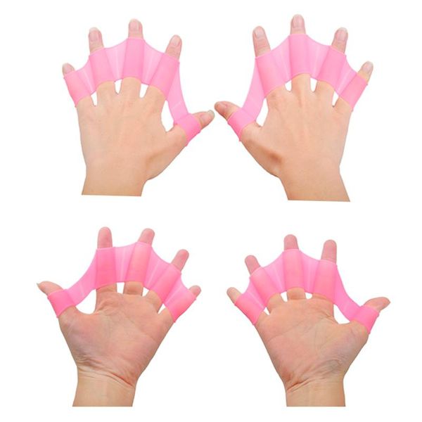 

fins & gloves soft silicone swimming flippers frog hand swim web webbed glove training paddle dive equipment multi size