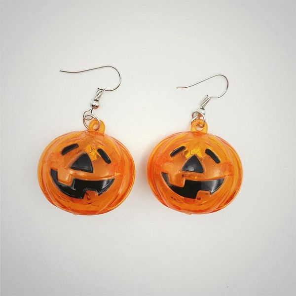 

dangle & chandelier pumpkin halloween earrings alternative holiday toys accessories creative whims trendy 2021, Silver