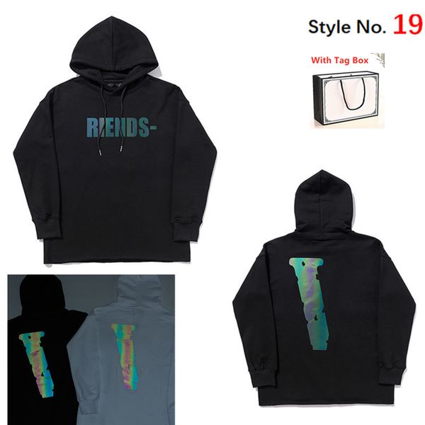 

2021 mens hoodie womens sweatshirt cotton with labels hip hop letters printed long sleeves with box, Black
