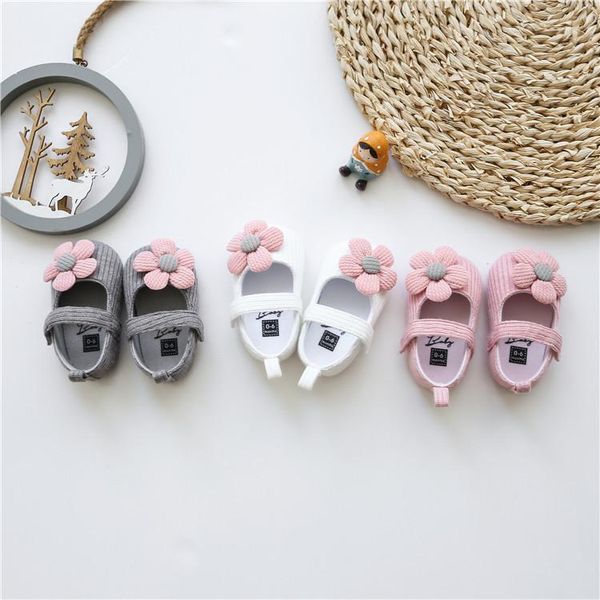 

first walkers girls baby shoes 100%cotton born infant flat fashion toddler children ladylike bed shoe solid color cute flower