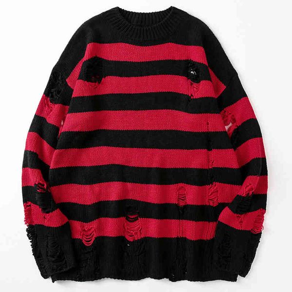 

suitable for women's unisex, striped sweatshirts, t-shirts, oversized punk and harajuku styl, street cloth, autumn, White;black