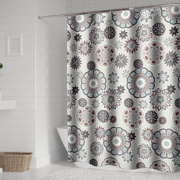 

shower curtains bohemian mandala curtain bathroom geometric waterproof bathtub cover