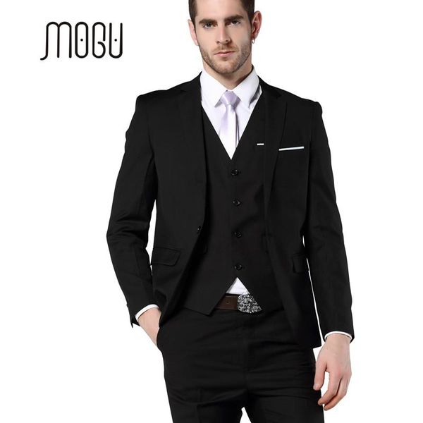 

mens 3 piece suit ( jacket +vest+pants) slim fit black fashion suits wedding for men custom men's & blazers, White;black