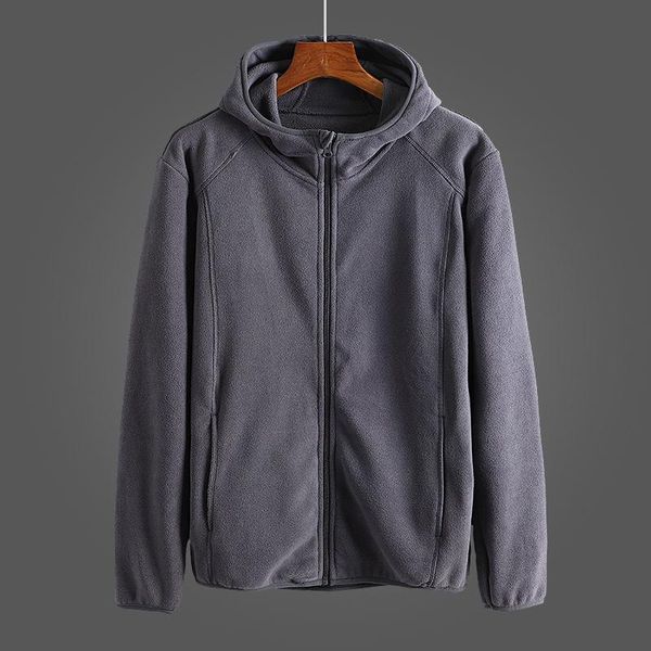 

men's hoodies & sweatshirts fall 2021 casual menswear simple solid color outdoor sports hooded sweater coat men, Black