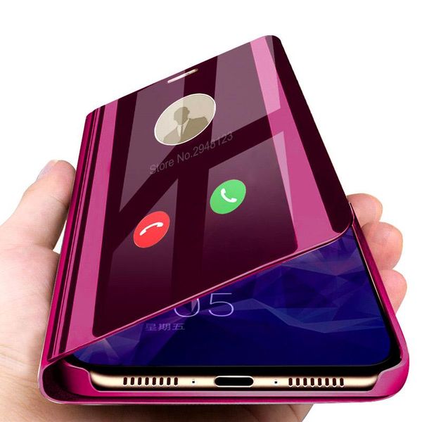 

luxury smart mirror flip case for a10 a20 e a30 a51 a71 a50 a70 on galaxy a 10 20e 51 30 40 50 70 s cover coque cell phone cases