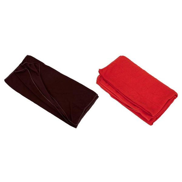 

towel 2pcs microfiber beach bath towels travel dry red with coffee