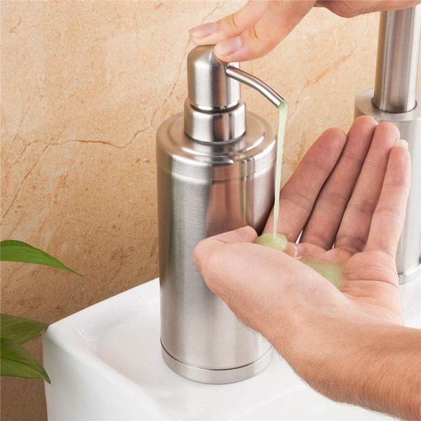 

stainless steel soap dispenser hand sanitizer in emulsion bottle bathroom fixture hardware liquid